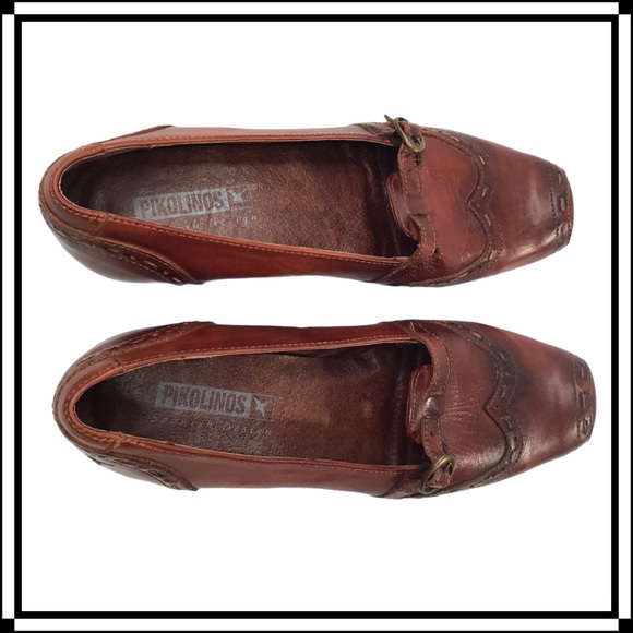 PIKOLINOS Leather Mary-Jane Style Slip-Ons. 36 - Picture 4 of 11